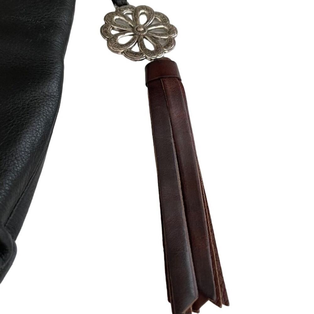 Brighton women's koda black & brown soft leather crossbody. - Picture 7 of 16